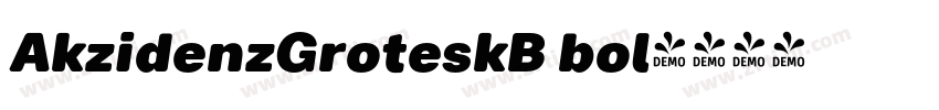 AkzidenzGroteskB bol字体转换